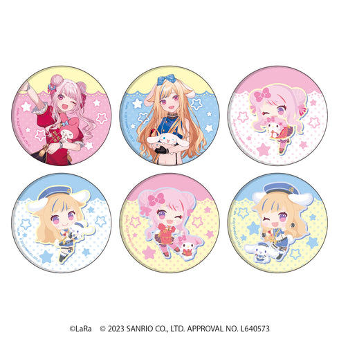 『ヒメヒナ×マイメロディ&シナモロール』缶バッジ 01/BOX (全6種)(コラボイラスト)